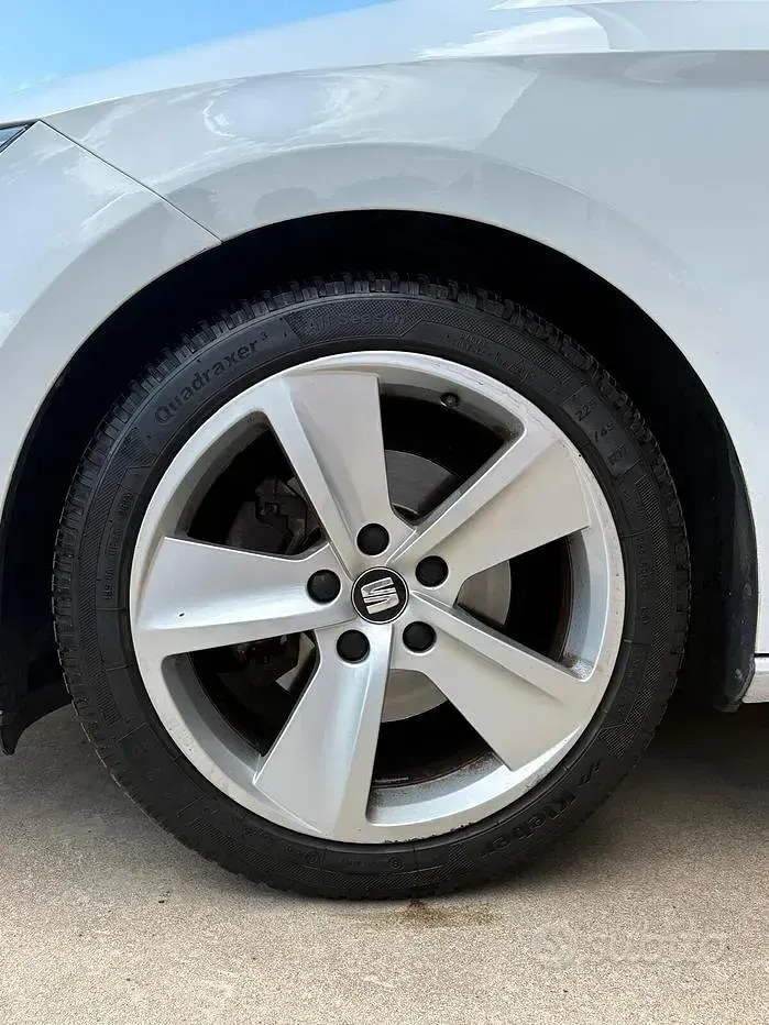 Usata Seat Leon FR 125 CV (91 kW) 2015 Bianco Berlina