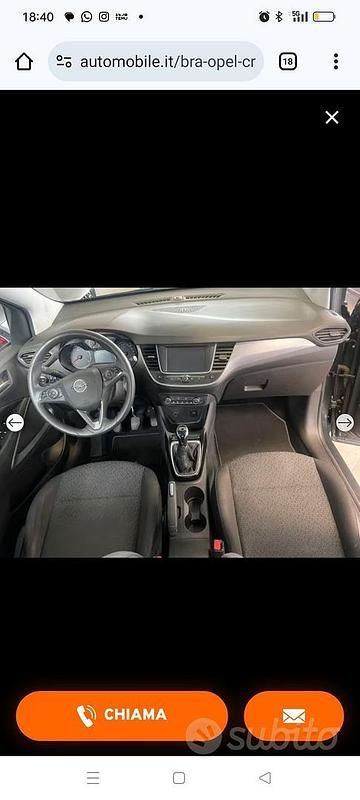 Usata Opel Crossland 83 CV (61 kW) 2018 Nero SUV