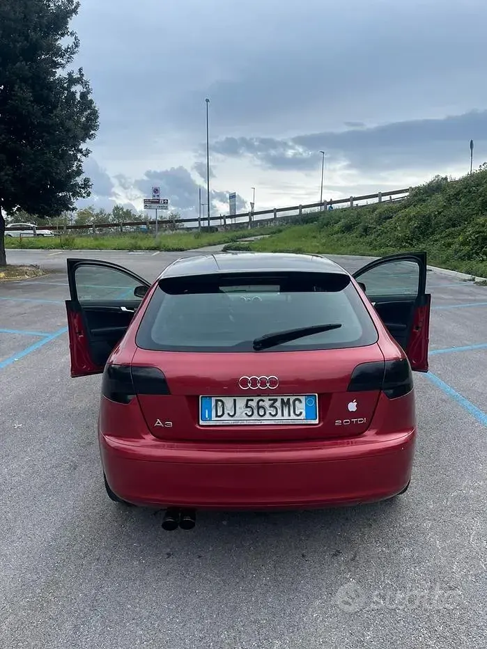 Usata Audi A3 Sportback 140 CV (102 kW) 2007 Rosso Utilitaria