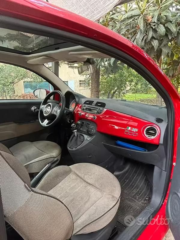 Usata Fiat 500 Sport 100 CV (73 kW) 2007 Rosso Utilitaria