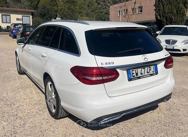 Usata Mercedes C220 170 CV (125 kW) 2014 Bianco Station wagon