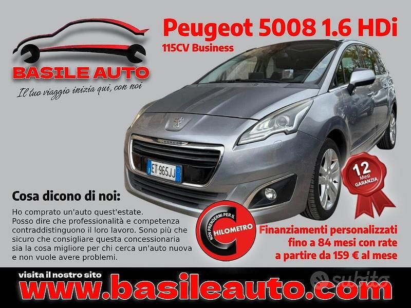 Grigio Usata 2014 Peugeot 5008 Business-Line SUV | 9800 € (Cara) - Immagine 1/4