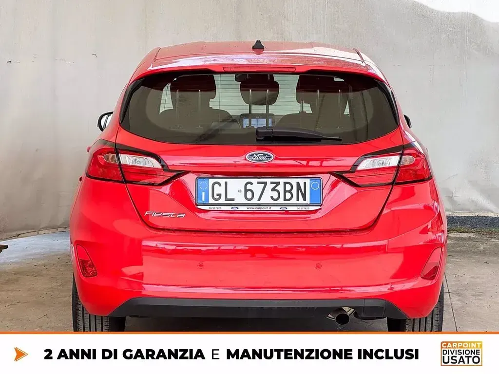 Usata Ford Fiesta Titanium 125 CV (91 kW) 2022 Rosso Utilitaria