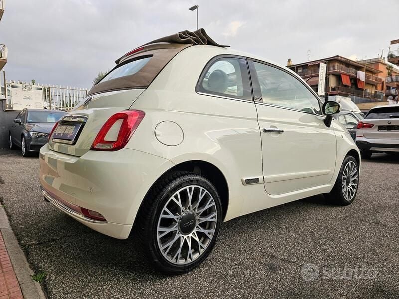 Usata Fiat 500C Lounge 69 CV (50 kW) 2019 Bianco Cabrio