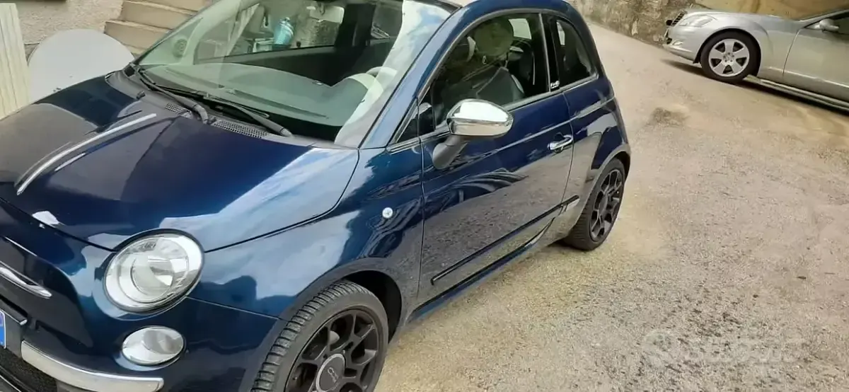 Usata Fiat 500C 69 CV (50 kW) 2013 Blu Cabrio