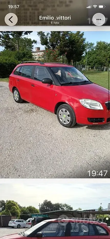 Usata Skoda Fabia 64 CV (47 kW) 2010 Rosso Station wagon