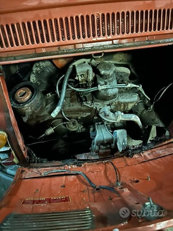 Usata Fiat 500 1970 Rosso Utilitaria