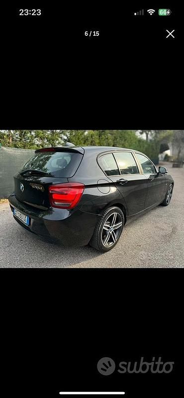 Usata BMW 120 Sport Line 184 CV (135 kW) 2012 Nero Utilitaria