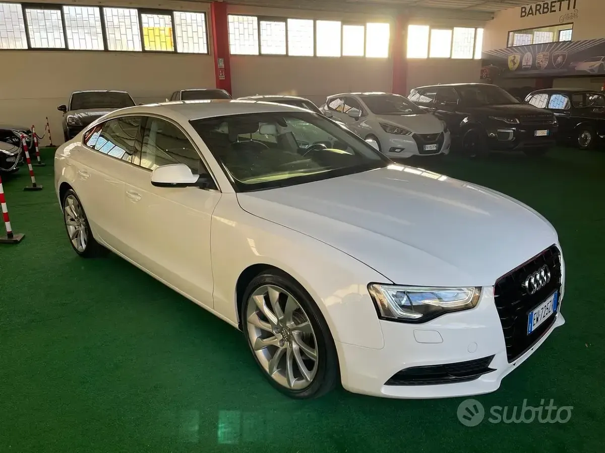 Usata Audi A5 177 CV (130 kW) 2014 Bianco Coupé