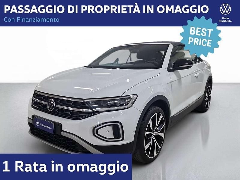 0q pure white Usata 2023 VW T-Roc Style SUV | 23.800 € (Cara) - Immagine 1/4