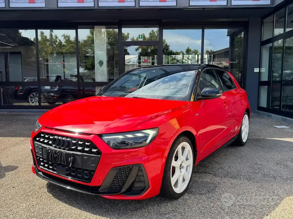Usata Audi A1 Sportback S-Line 116 CV (85 kW) 2020 Rosso Utilitaria