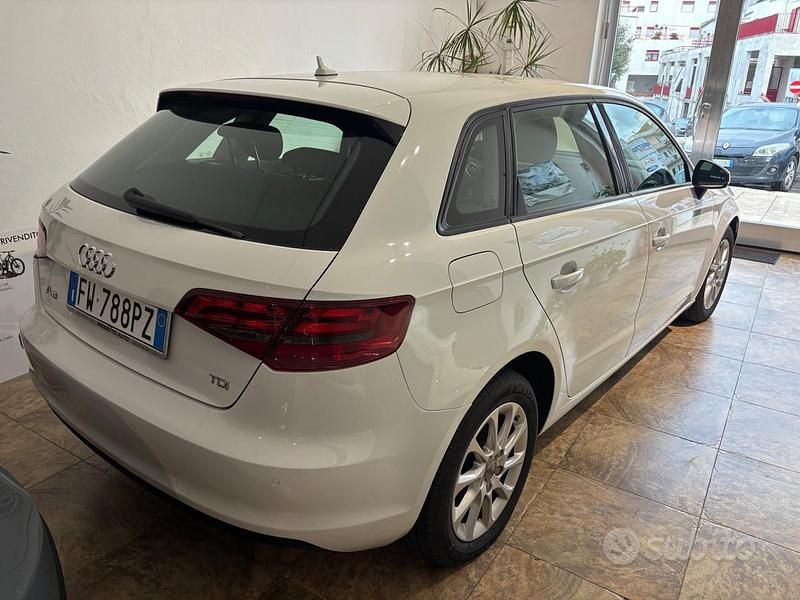 Usata Audi A3 Ambition 110 CV (80 kW) 2016 Bianco Berlina