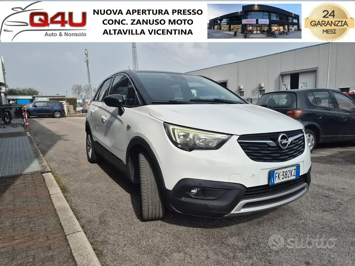 Usata Opel Crossland X 120 CV (88 kW) 2017 Bianco SUV