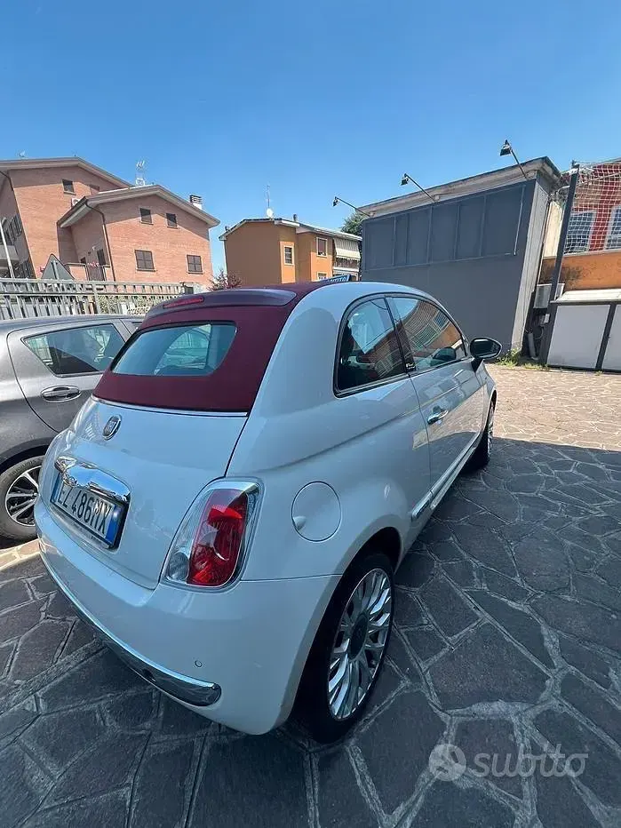 Usata Fiat 500C Lounge 69 CV (50 kW) 2015 Bianco Cabrio