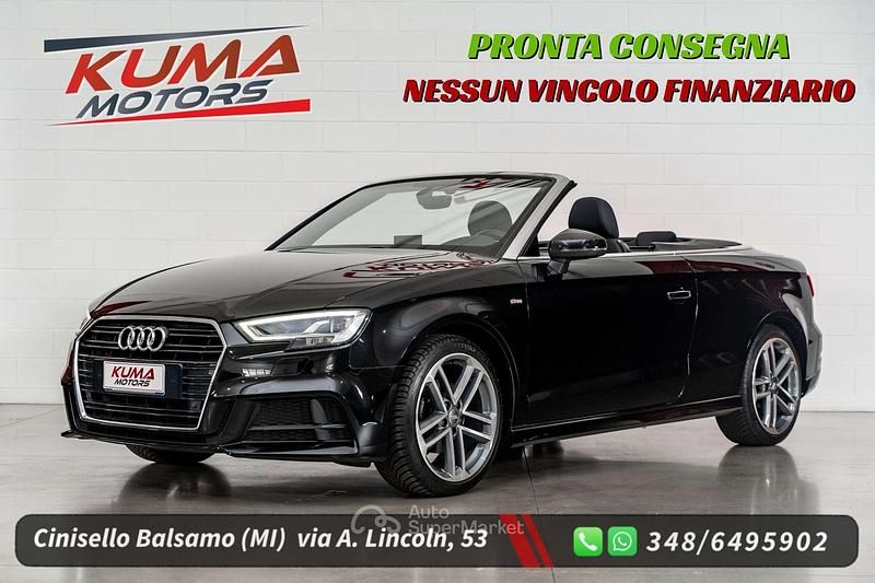 Nero perlato cod. "y9t" Usata 2016 Audi A3 Cabriolet S-Line Cabrio | 21.800 € (Ottimo prezzo) - Immagine 1/4