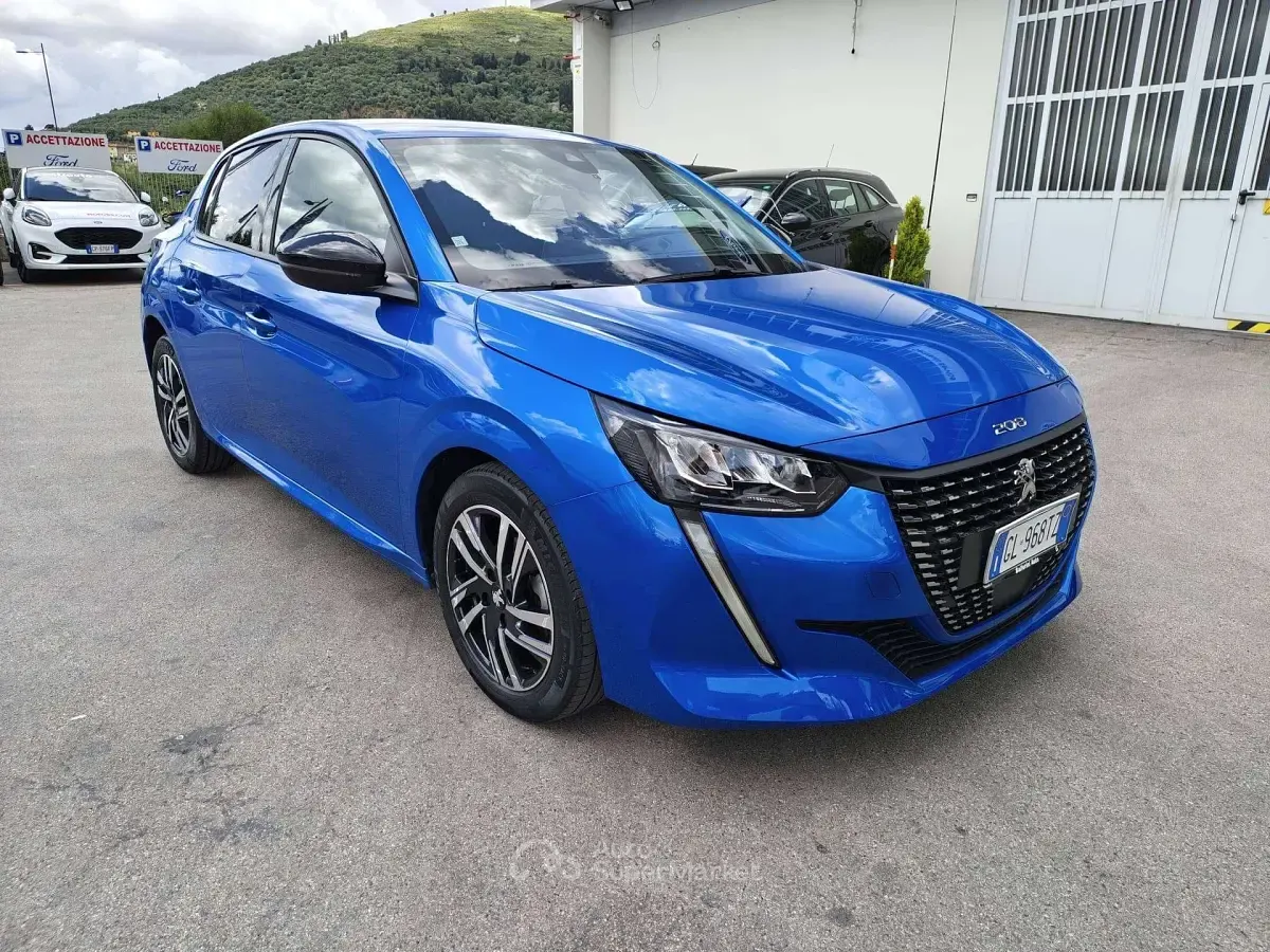 Usata Peugeot 208 Allure 75 CV (55 kW) 2022 Blu/azzurro Utilitaria