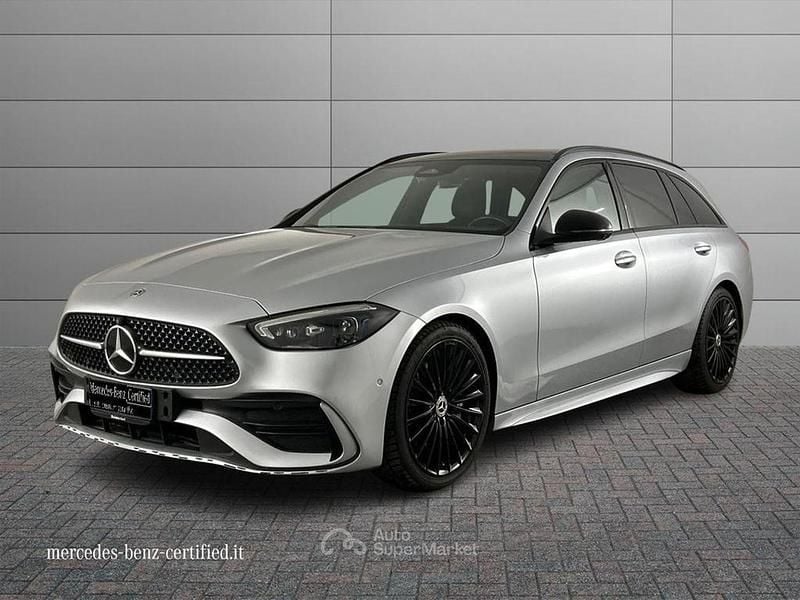 Usata Mercedes C300e Premium Plus 265 CV (194 kW) 2022 Argento Station wagon
