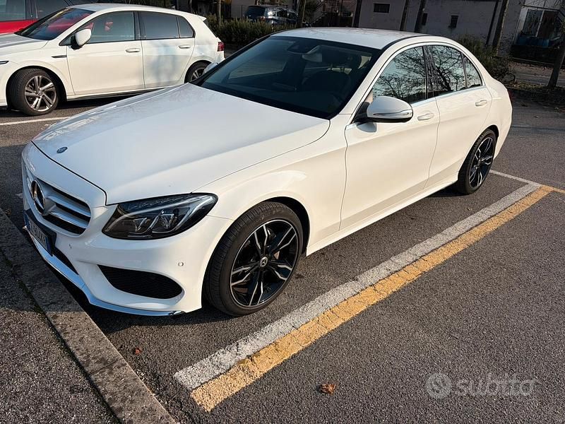 Usata Mercedes C220 AMG 2015 Bianco Berlina
