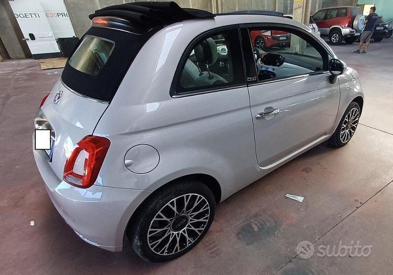 Usata Fiat 500C Lounge 69 CV (50 kW) 2019 Grigio Cabrio