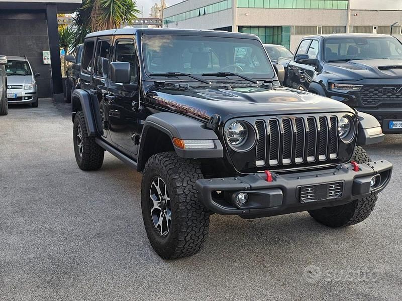 Usata Jeep Wrangler Unlimited Rubicon 288 CV (211 kW) 2019 Nero pastello SUV