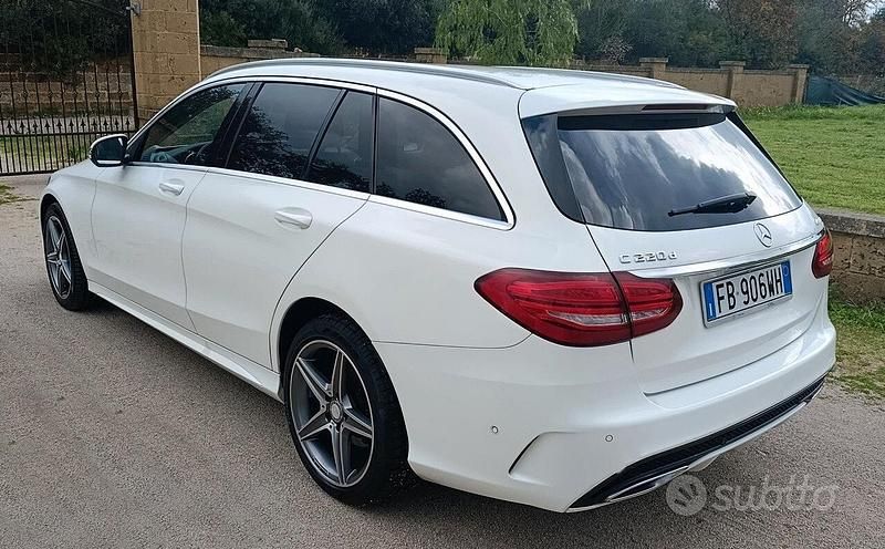 Usata Mercedes C220 Premium 170 CV (125 kW) 2016 Bianco Station wagon