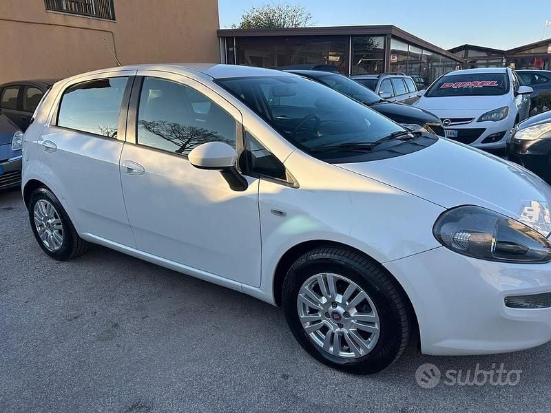 Usata Fiat Punto Lounge 75 CV (55 kW) 2014 Bianco Utilitaria