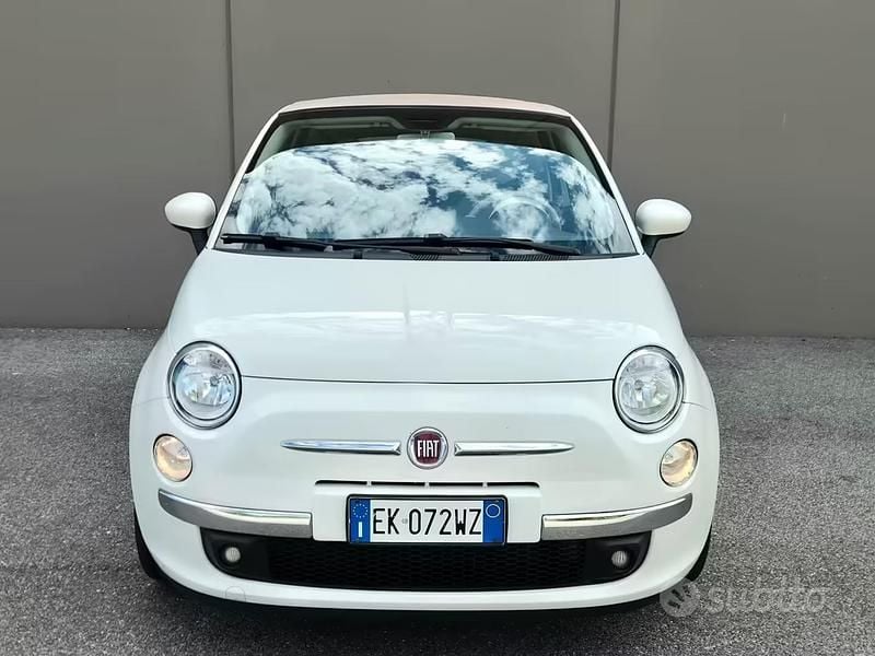 Usata Fiat 500C Lounge 69 CV (50 kW) 2012 Bianco Cabrio