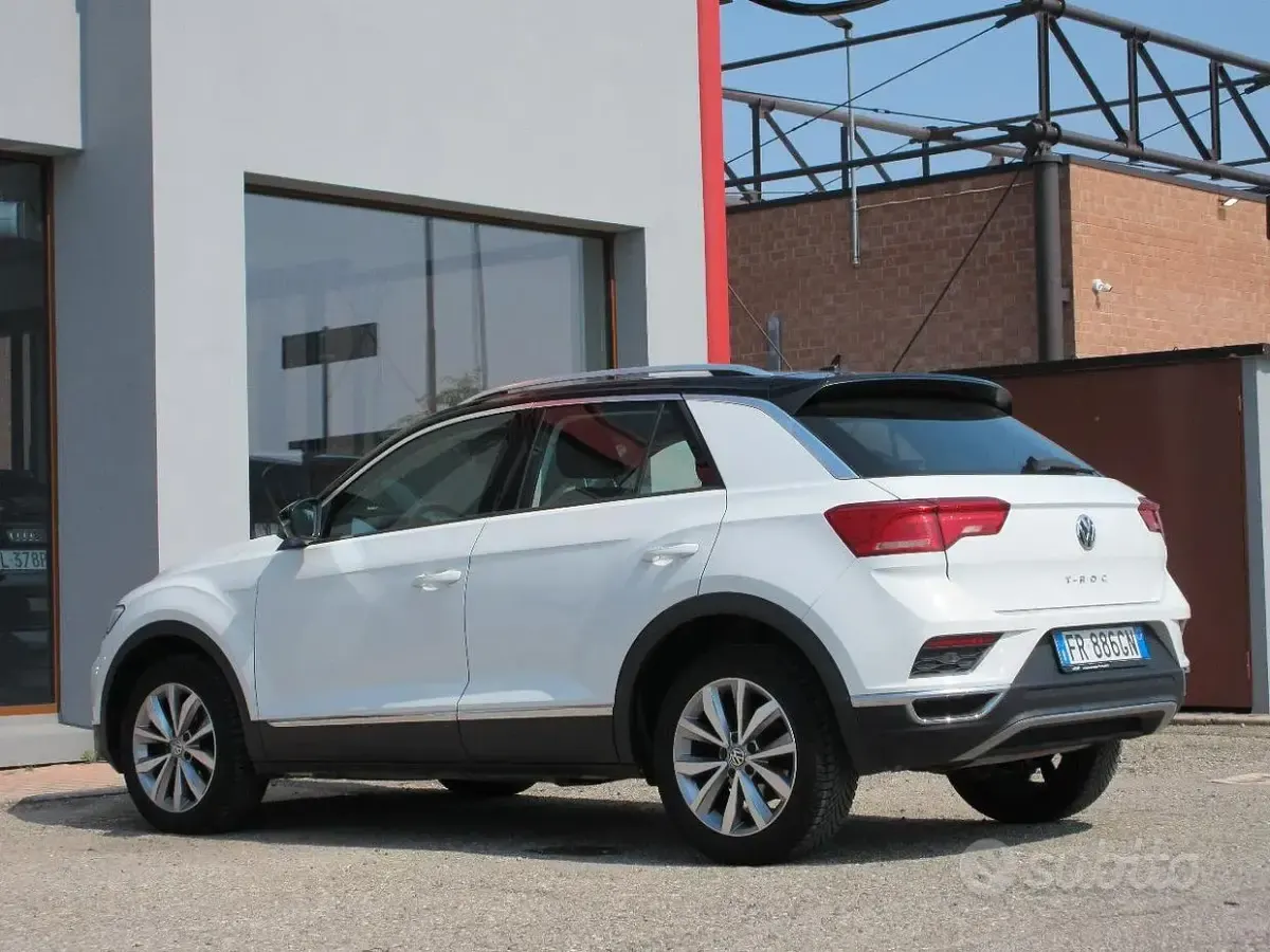 Usata VW T-Roc Style 116 CV (85 kW) 2018 Bianco SUV