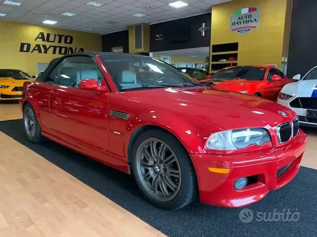 Usata BMW M3 Cabriolet 343 CV (252 kW) 2002 Rosso Cabrio