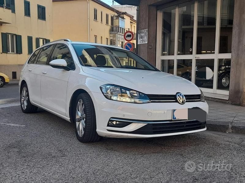 Usata VW Golf VII 115 CV (84 kW) 2019 Bianco Station wagon