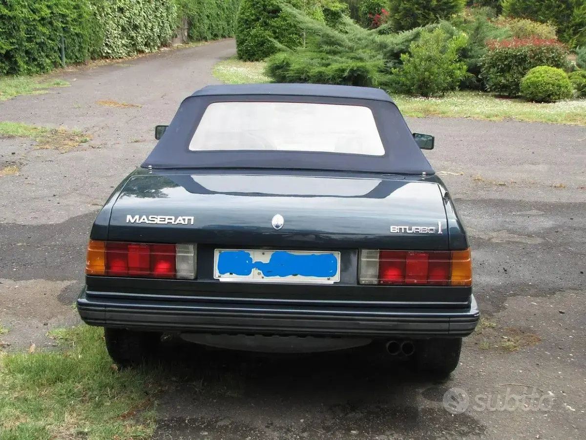 Usata Maserati Biturbo 184 CV (135 kW) 1987 Bluazzurro Cabrio
