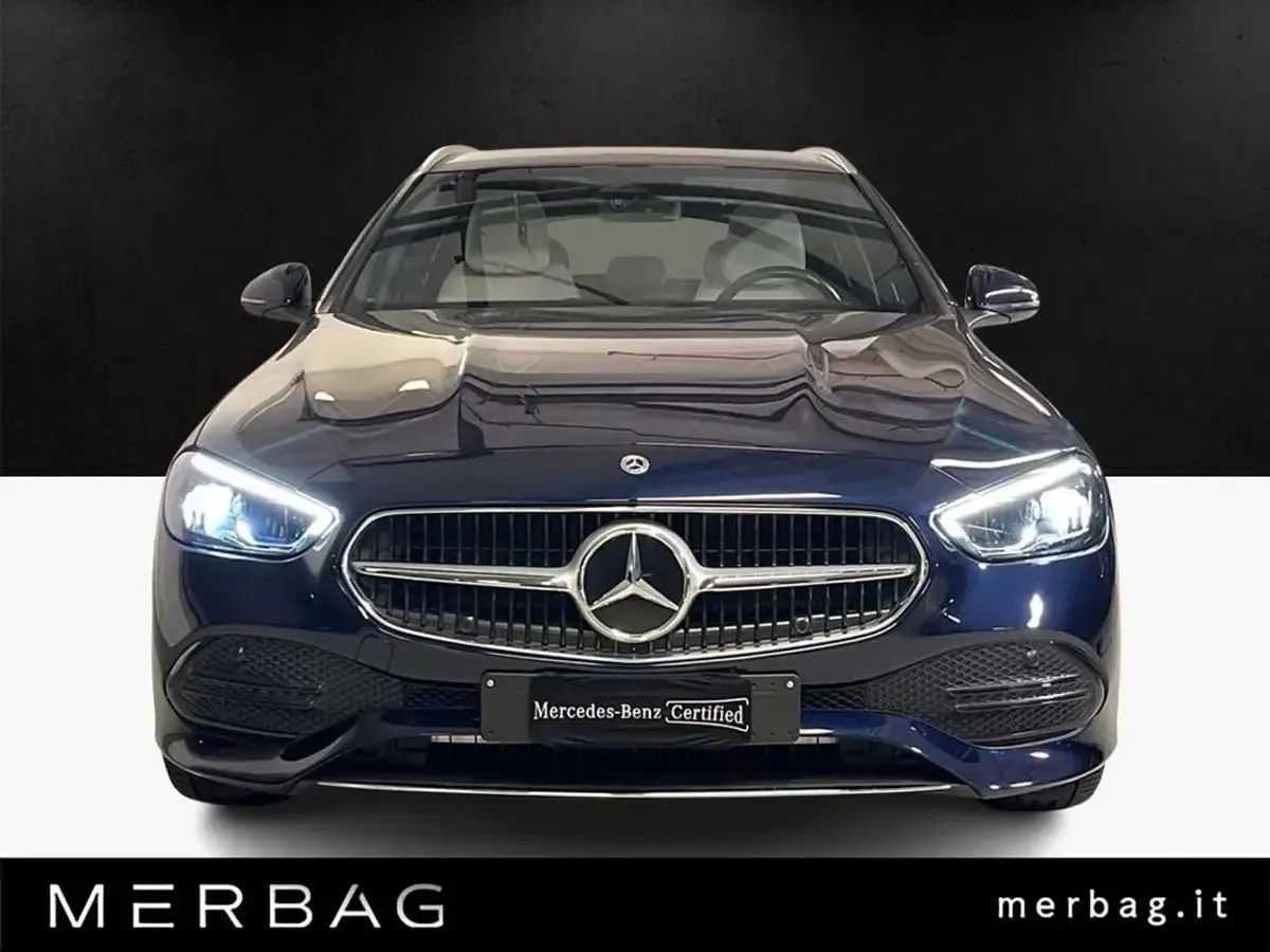 Usata Mercedes C200 204 CV (150 kW) 2022 Blu/azzurro Station wagon