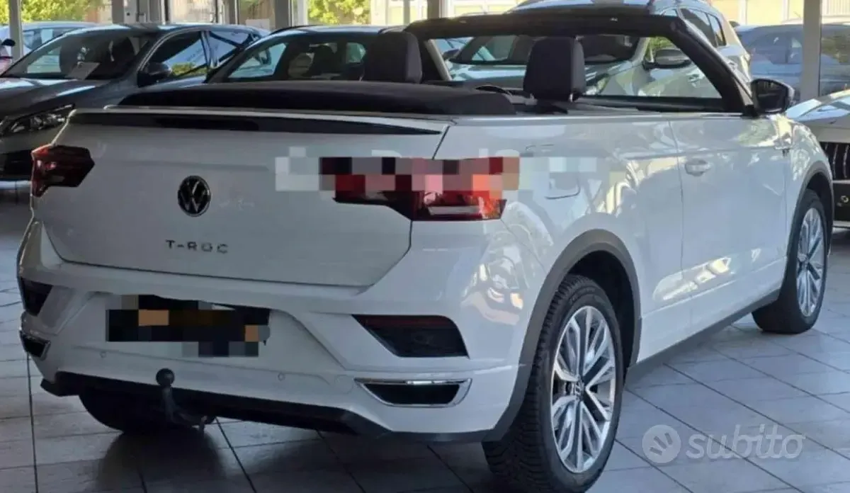 Usata VW T-Roc Cabriolet R 150 CV (110 kW) 2021 Bianco Cabrio