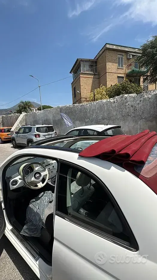 Usata Fiat 500 95 CV (69 kW) 2014 Bianco Cabrio