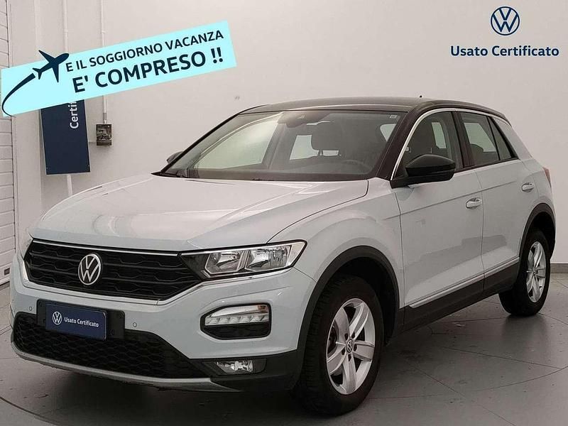 Bianco Usata 2021 VW T-Roc Style SUV | 20.500 € (Buon prezzo) - Immagine 1/3