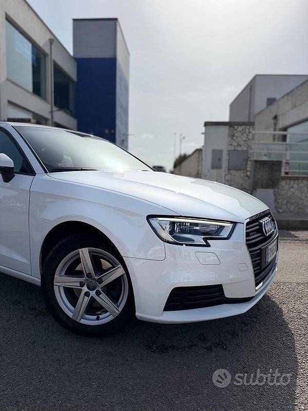 Usata Audi A3 Sport 150 CV (110 kW) 2018 Bianco Berlina
