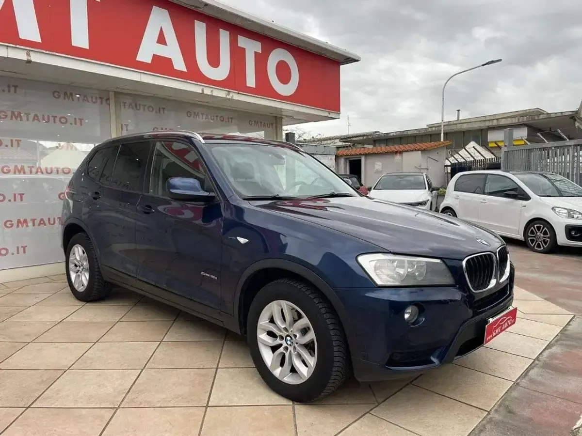 Begagnad BMW X3 Efficient Dynamics 150 HK (110 kW) 2014 Blå SUV