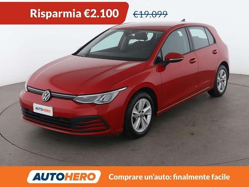 Usata VW Golf VIII Life 131 CV (96 kW) 2021 Rosso Berlina