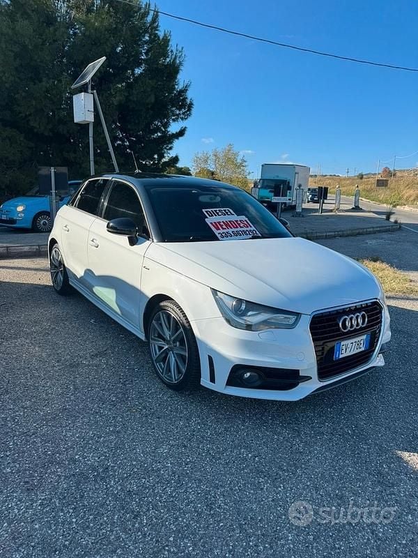 Usata Audi A1 S-Line 90 CV (66 kW) 2014 Bianco Utilitaria