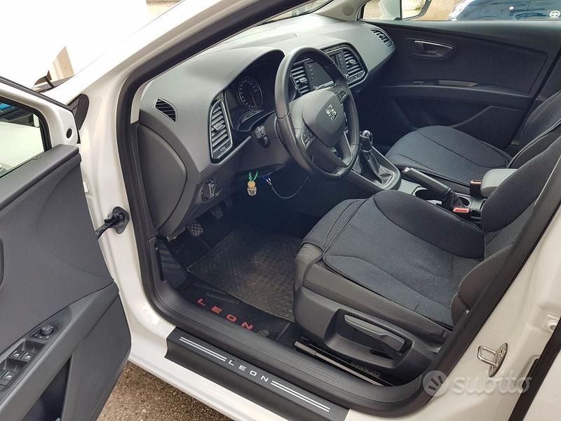 Usata Seat Leon 110 CV (80 kW) 2015 Bianco Station wagon