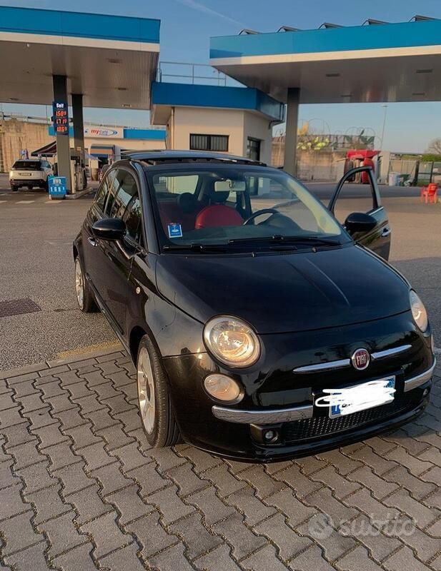 Usata Fiat 500 100 CV (73 kW) 2008 Nero Utilitaria