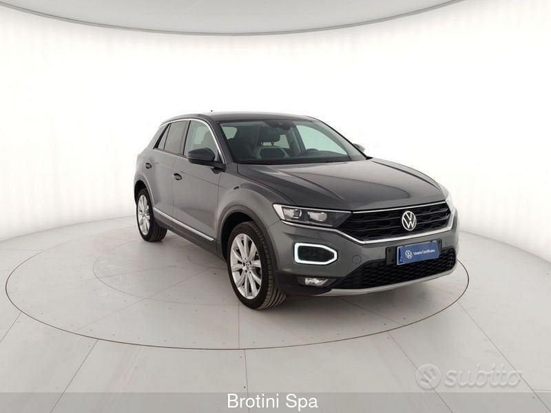 Usata VW T-Roc Advance 150 CV (110 kW) 2020 Grigio SUV