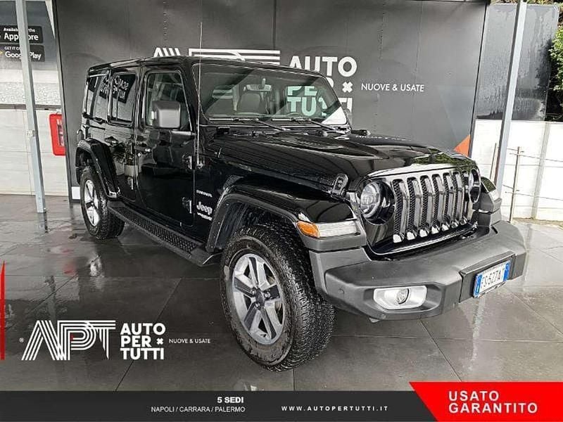 Usata Jeep Wrangler Unlimited Sahara 200 CV (147 kW) 2018 Nero SUV
