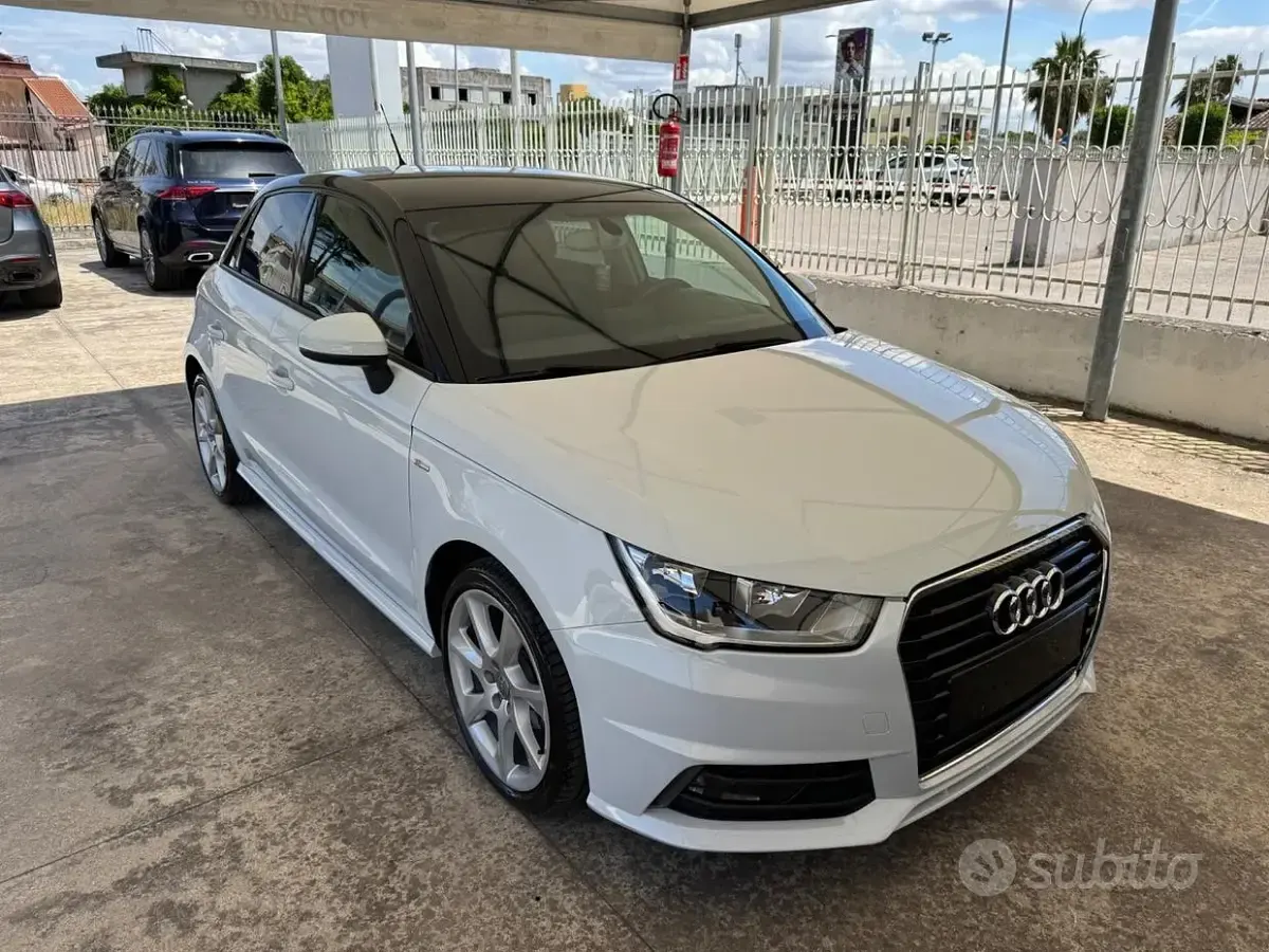 Usata Audi A1 S-Line 95 CV (69 kW) 2018 Bianco Berlina