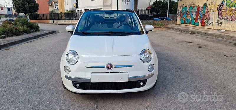 Usata Fiat 500C Lounge 85 CV (62 kW) 2013 Bianco Cabrio