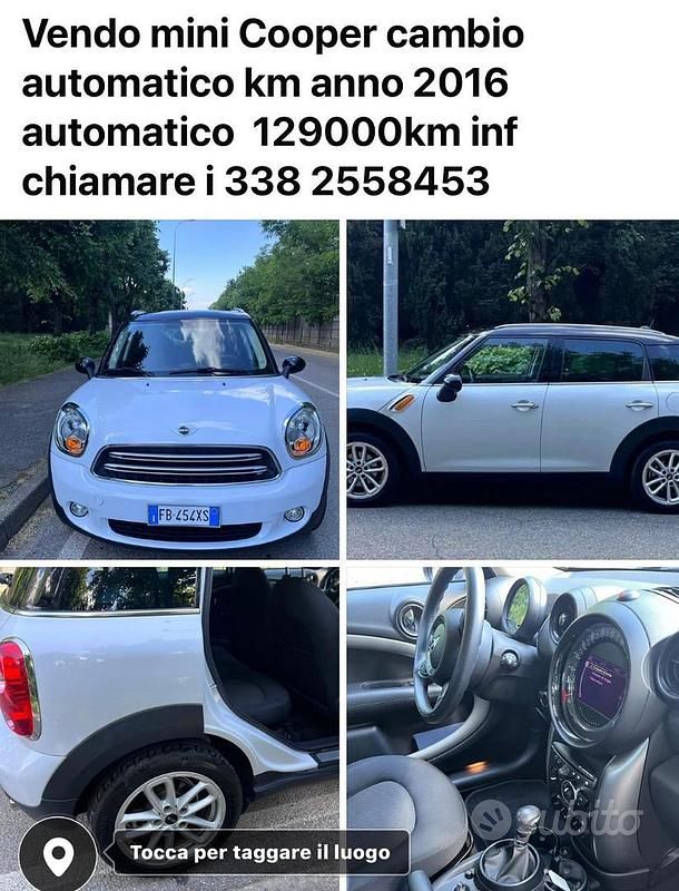 Usata Mini Cooper 2016 Bianco Utilitaria