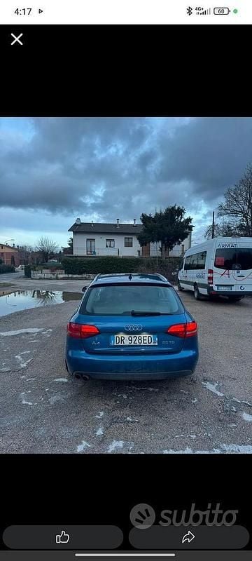 Usata Audi A4 120 CV (88 kW) 2008 Blu Berlina