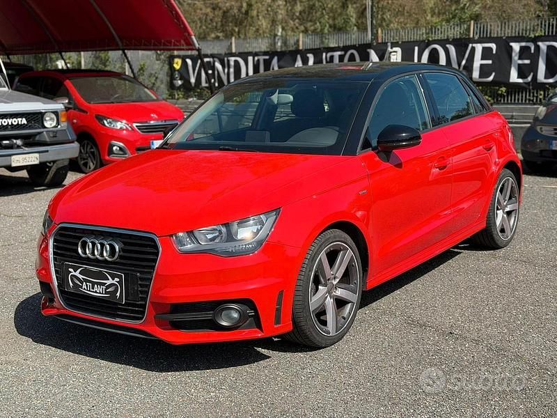 Usata Audi A1 Attraction 86 CV (63 kW) 2014 Rosso Utilitaria