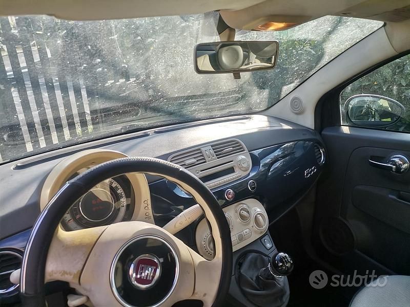 Usata Fiat 500 69 CV (50 kW) 2009 Blu Cabrio