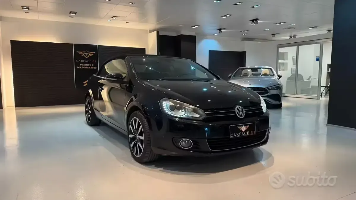 Usata VW Golf Cabriolet 105 CV (77 kW) 2012 Nero Cabrio